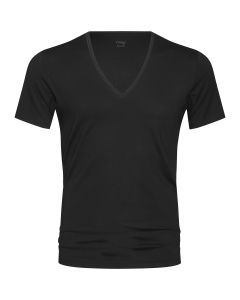 MEY Heren V-neck Zwart Dry Cotton Het Eronderhemd Business Shirt 46038