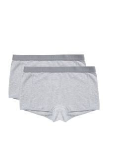Ten Cate Meisjes Shorts 2Pack Cotton Stretch Light Grey Melee