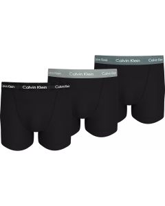 Calvin Klein Ondergoed BIG Trunk Cotton Stretch Zwart Grijs Wit 32Y
