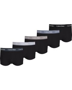 Calvin Klein Ondergoed Heren Boxershorts Low Rise Cotton Stretch 5Pack Black Q5M