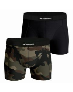 Bjorn Borg Heren Boxershorts 2Pack Premium Cotton Stretch Camo MP003