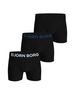 Bjorn Borg Heren Boxershorts Cotton Stretch 3pack Zwart