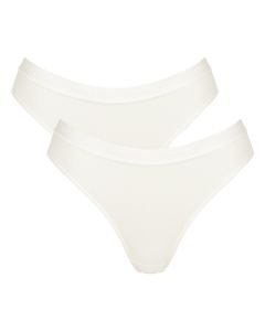 Sloggi Dames GO Casual High Leg Ivoor 2pack