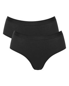 Sloggi Dames GO Casual Midi Zwart 2pack