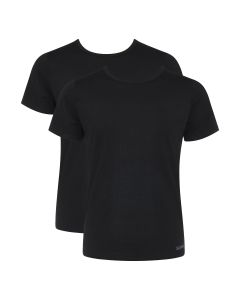 Sloggi Men GO ABC 2.0 T-shirt 2pack Zwart