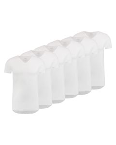 MWTS Heren T-shirt V-hals Slim fit 3+3 6-Pack