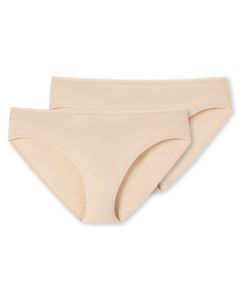 Schiesser Dames Tai 95/5 Organic 2Pack Sand