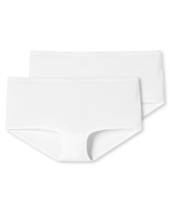 Schiesser Dames Boxer 95/5 Organic 2Pack Wit