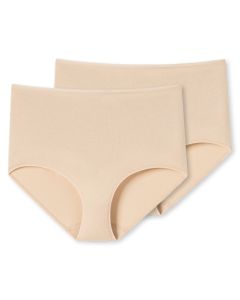 Schiesser Dames Maxi 95/5 Organic 2Pack Sand