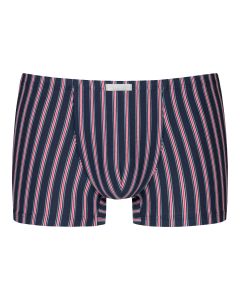 MEY Heren Shorty Serie Red n Blue Stripes
