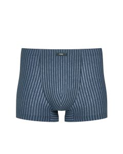 MEY Heren Tonal Stripes Shorty Boxer Blauw 37270