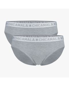 MuchachoMalo BASIC Brief Slip Grijs 2Pack Dames Ondergoed