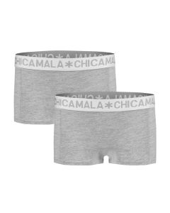 ChicaMala BASIC Short Grijs 2Pack Meisjes Ondergoed