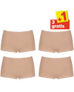 Sloggi Feel Sensational Short 02 4 pack Huid 3+1 Gratis