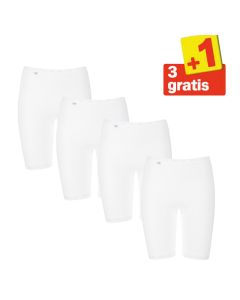 Sloggi Basic Long 4 pack Wit 3+1 Gratis