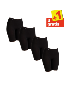 Sloggi Basic Long 4 pack Zwart 3+1 Gratis