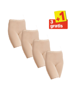 Sloggi Basic Long 4 pack Huid 3+1 Gratis