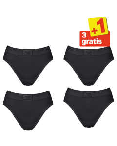 Sloggi Double Comfort Tai 4 pack Zwart 3+1 Gratis