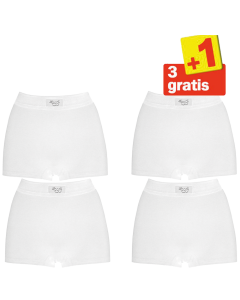 Sloggi Double Comfort Short 4 pack Wit 3+1 Gratis