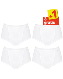 Sloggi Control Maxi 4 pack Wit 3+1 Gratis