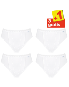 Sloggi Control Tai 4 pack Wit 3+1 Gratis