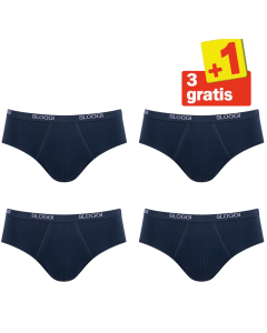 Sloggi Men Basic Midi 4 pack Donkerblauw 3+1 Gratis