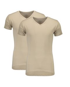 Suaque Long TShirt V-Neckshirt 2Pack Khaki