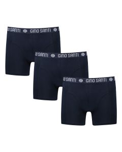 Gino Santi Heren Boxershort Comfort Cotton 3-pack Navy