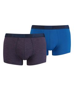 Puma Boxershort 2 pack Birdfeet Stripe Blue Combo