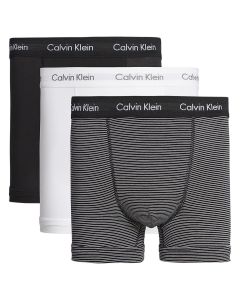 Calvin Klein Ondergoed 3Pack Zwart Wit Gestreept Long Trunk