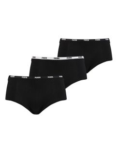 Puma Soft Cotton Mini Short 3Pack Black