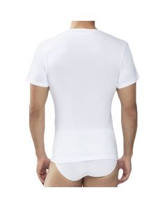 MEY Heren V-neck wit Noblesse V-Neck Shirt 2807