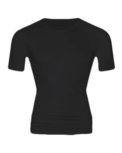 MEY Heren T-Shirt Crew Neck Zwart Dry Cotton 46002