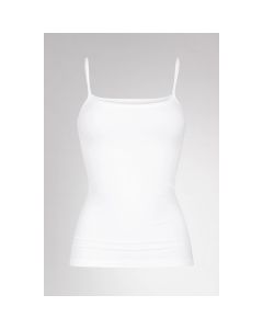 MEY Dames Organic Spaghetti Top Wit 25815