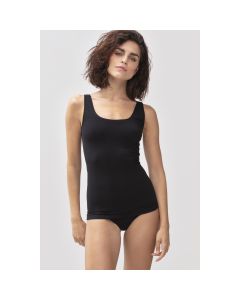 MEY Dames Singlet top zwart SERIE ORGANIC 25816