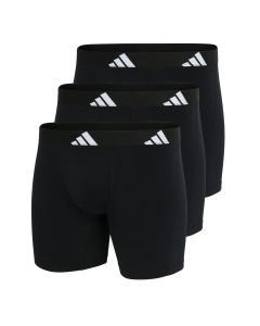 Adidas Heren Boxer brief Flex Cotton 3Pack Zwart