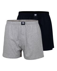 CeCeBa Heren Boxer Daytona 2pack Grijs Zwart
