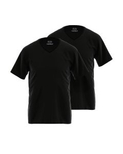 CeCeBa Heren V-Shirt Nevada 2Pack Zwart