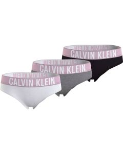 Calvin Klein Meisjen 3PK BIKINI PWHITE/GREHTHR/PBLACK