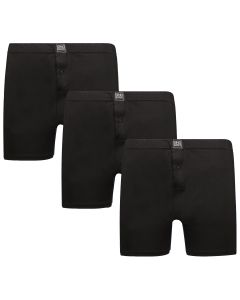 Gino Santi Klassieke boxer 3-pack Zwart