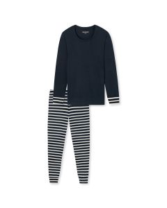 Schiesser Dames Pyjama Lang Nightblue