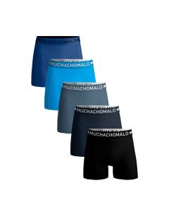 MuchachoMalo Solid 922 5PACK BLACK BLUE GREY SUPER ACTIE Heren Boxershorts