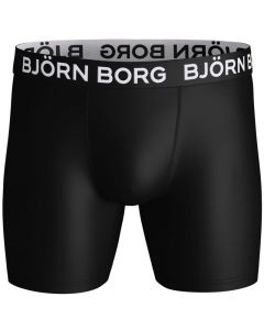 Bjorn Borg Boxershorts Singlepack SOLID PERFORMANCE Shorts Black Beauty