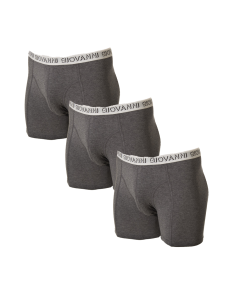 Giovanni Boxershorts Antraciet 3pak Heren Ondergoed