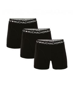 MuchachoMalo Black Solid 185 3Pack Jongens Boxershorts