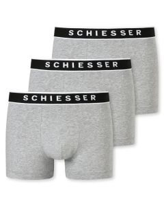 Schiesser Boxershort 95/5 Organic 3Pack Grijs