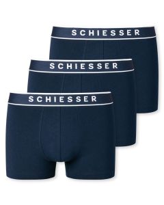 Schiesser Boxershort 95/5 Organic 3Pack Navy