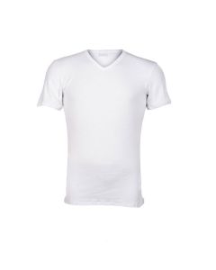 Schiesser heren Retro shirt V-hals wit
