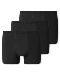 SCHIESSER Short 95/5 Organic 3Pack Zwart