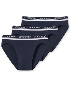 SCHIESSER Uncover Heren Midi Slip 3Pack Navy